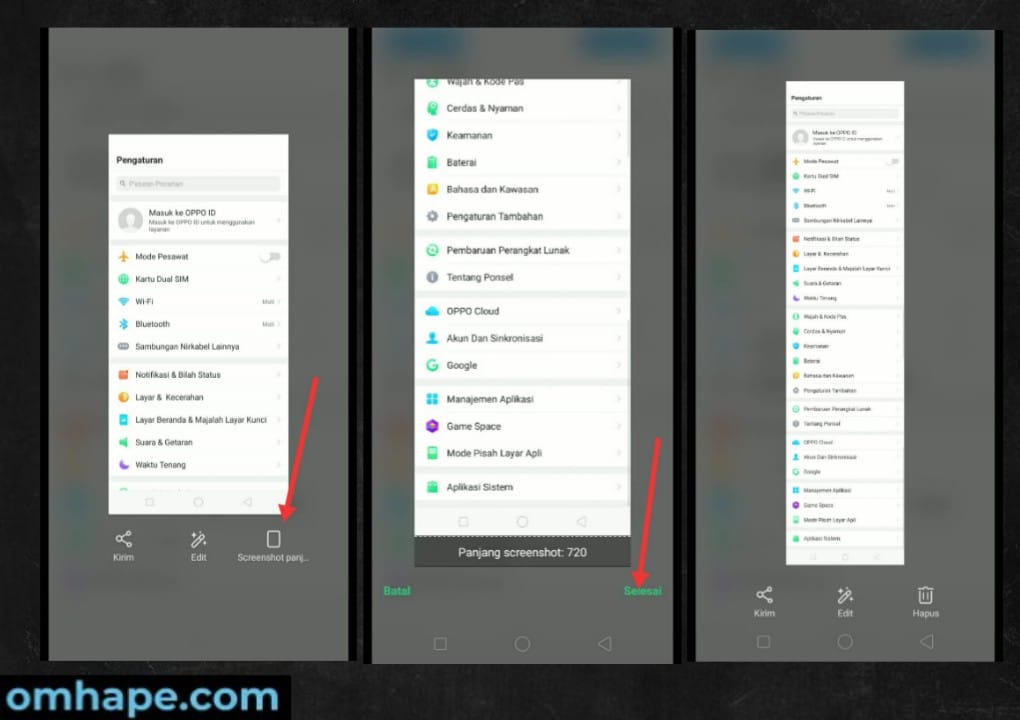 4 Cara Screenshot Hp Oppo Terbaru Untuk Semua Tipe