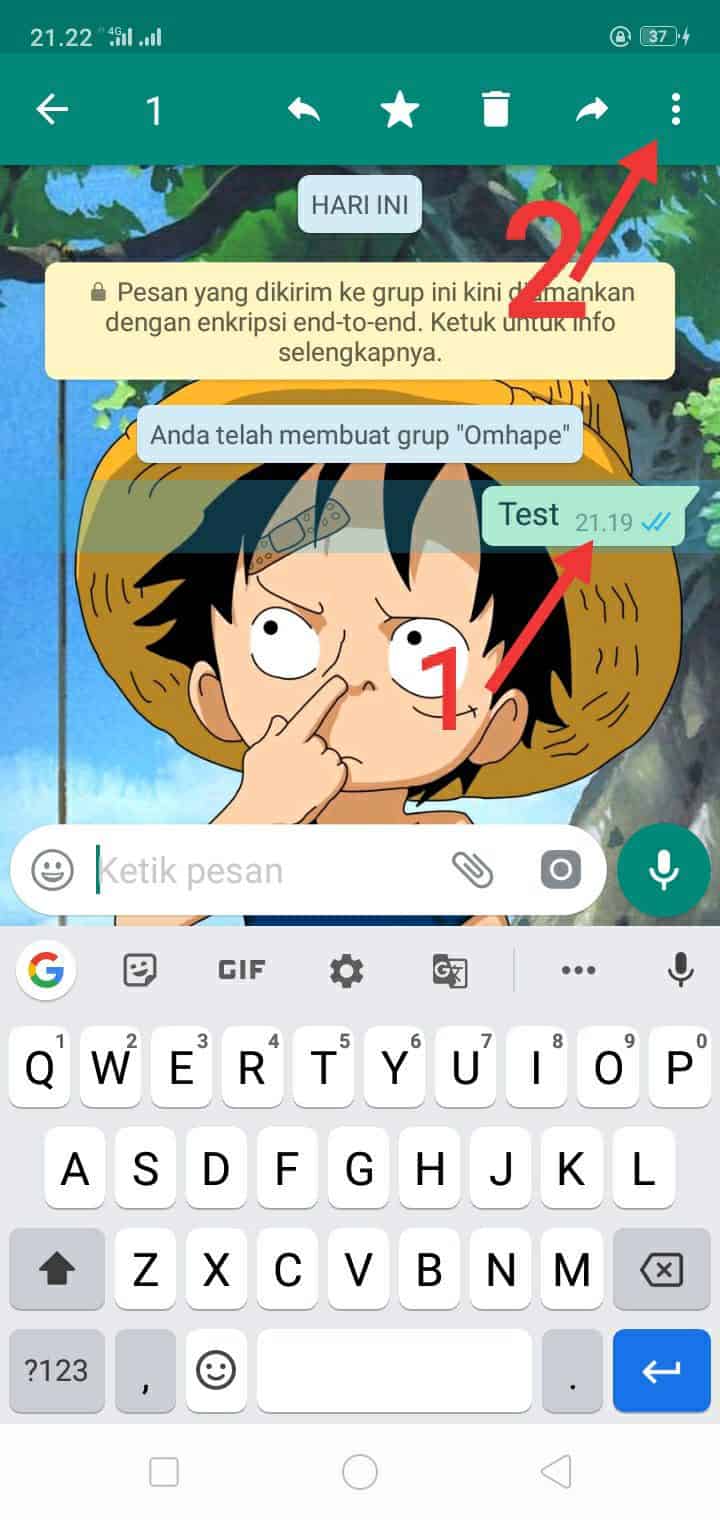 cara melihat WhatsApp sudah dibaca