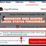 cara mengecek resi shopee