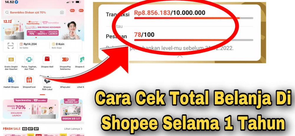 Cara Melihat Pengeluaran di Shopee