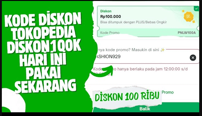 Kode Promo Tokopedia